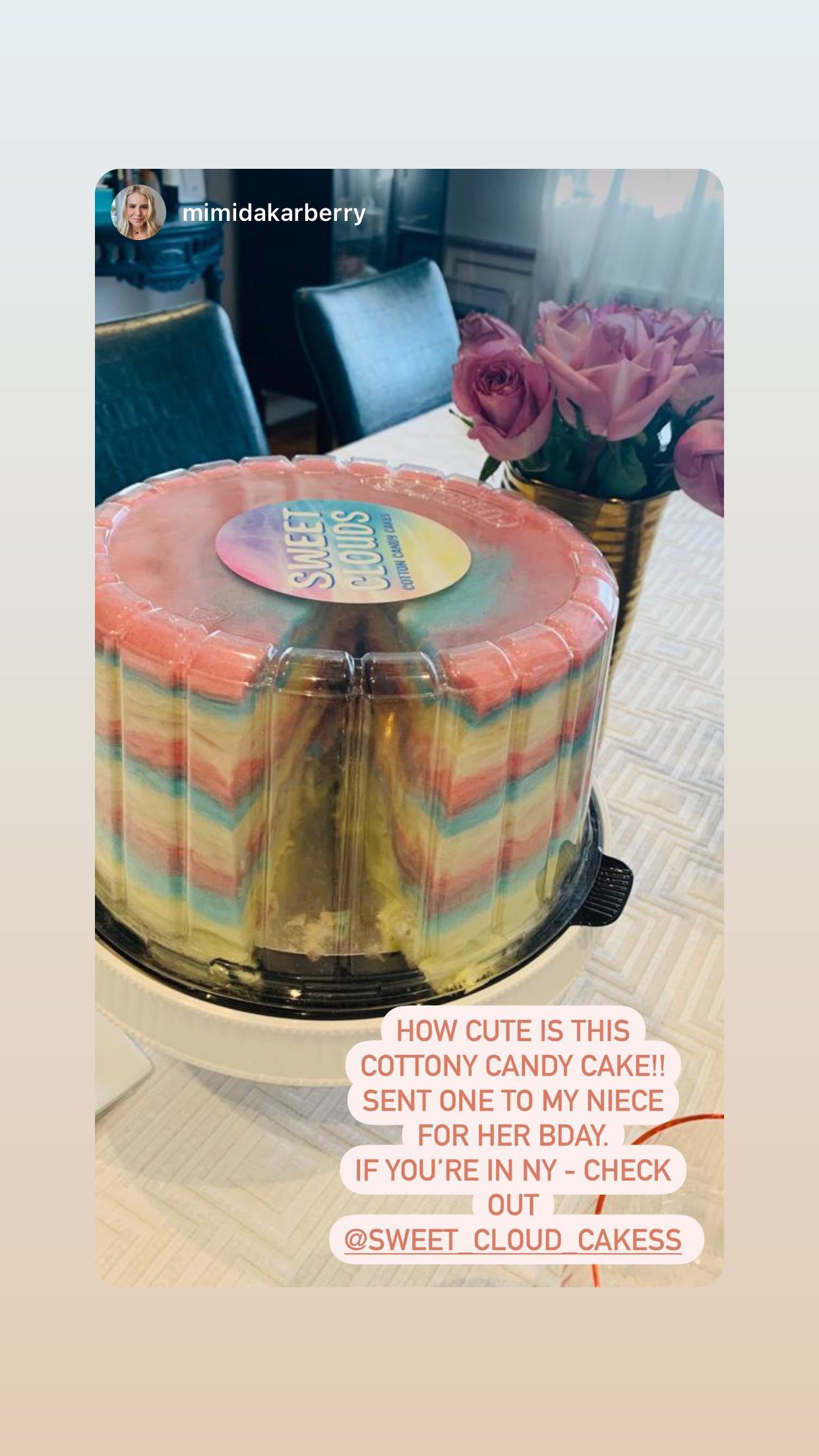 Sweet Clouds Cotton Candy Cakes