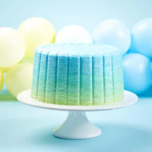 Blue green ombré